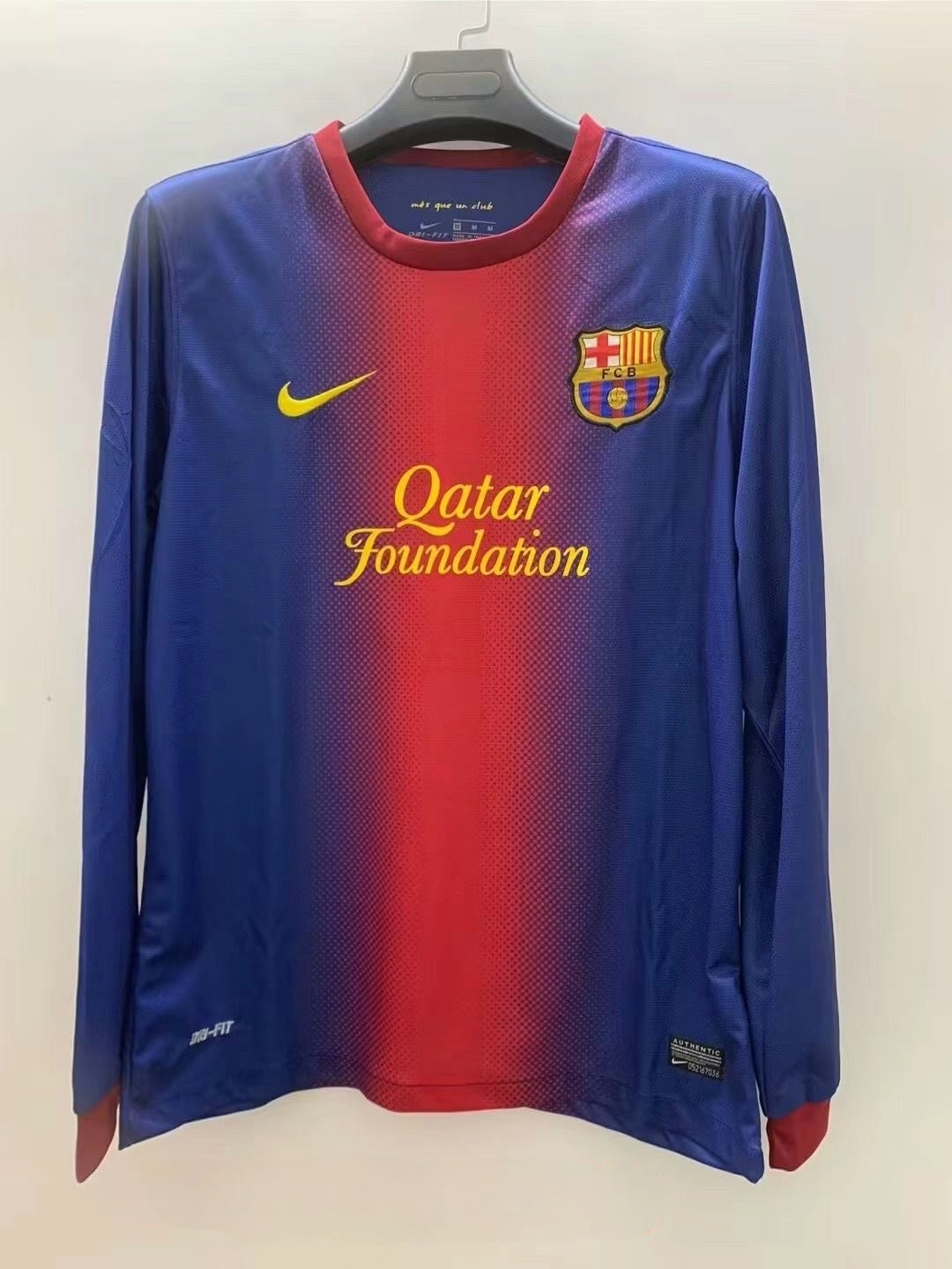 Barcelona 2012-13 Home Jersey- Full Sleeves Barcelona 2012-13 Home Jersey- Full Sleeves - Image 1