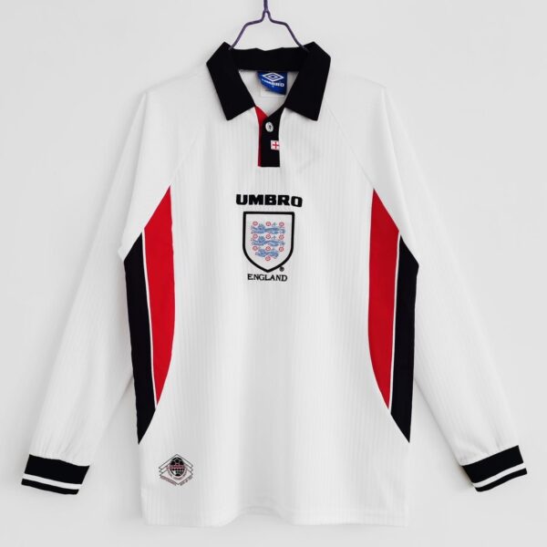 England 1998 Home Jersey full sleeves