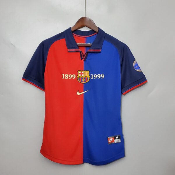 FC Barcelona 1999 Home Jersey 100 Year anniversary