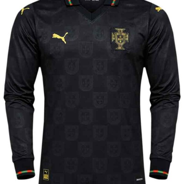 Portugal black special edition 2026 world cup fan version long sleeves