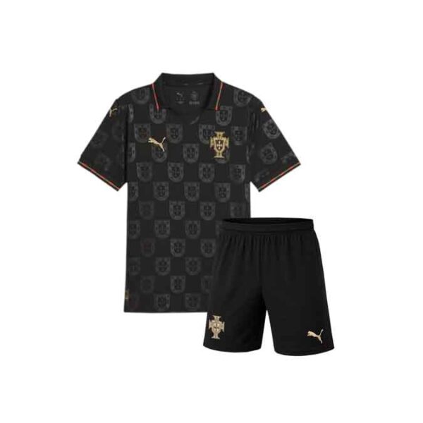 Portugal black special edition 2026 world cup fan version with shorts kids collection